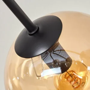 hofstein Plafonnier - Verre Gastor Ambre, Fumé, 7 lumières* Lampes Modernes