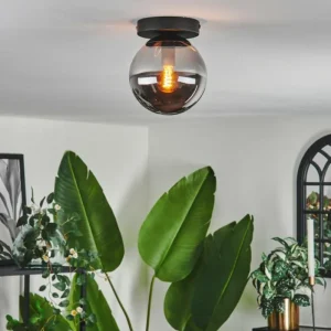 hofstein Plafonnier - Verre Gastor Fumé, 1 lumière* Lampes Modernes
