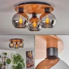 hofstein Plafonnier - Verre Koyoto Écru, Noir, 3 lumières* Lampes Modernes