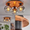 hofstein Plafonnier - Verre Koyoto Écru, Noir, 3 lumières* Lampes Modernes