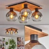 hofstein Plafonnier - Verre Koyoto Écru, Noir, 4 lumières* Lampes Modernes