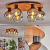 hofstein Plafonnier - Verre Koyoto Écru, Noir, 6 lumières* Lampes Modernes