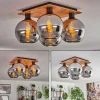 hofstein Plafonnier - Verre Koyoto Écru, Noir, 4 lumières* Lampes Modernes