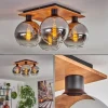 hofstein Plafonnier - Verre Koyoto Écru, Noir, 4 lumières* Lampes Modernes