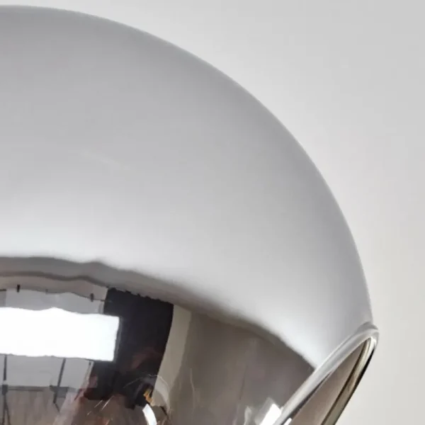hofstein Plafonnier - Verre Koyoto Chrome, Fumé, 5 lumières* Lampes Modernes
