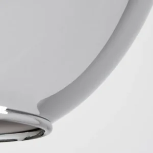 hofstein Plafonnier - Verre Koyoto Chrome, Fumé, 4 lumières* Lampes Modernes