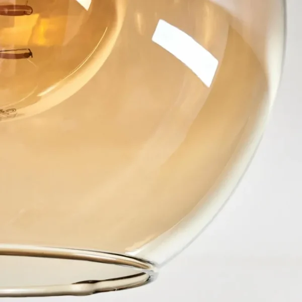hofstein Plafonnier - Verre Koyoto Écru, Noir, 3 lumières* Lampes Modernes