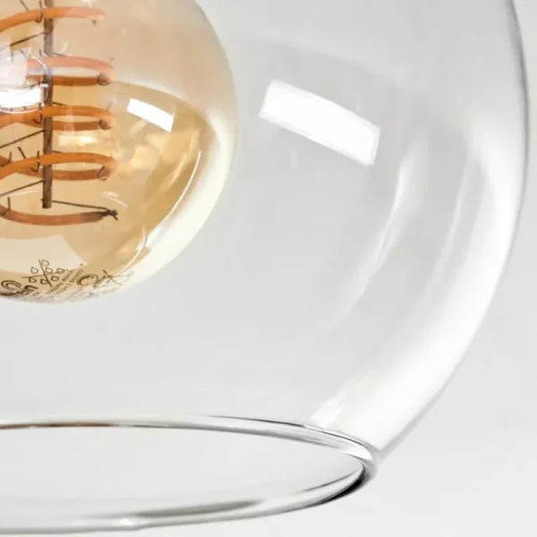 hofstein Plafonnier - Verre Koyoto Écru, Noir, 4 lumières* Lampes Modernes