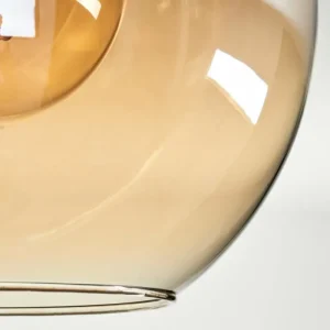 hofstein Plafonnier - Verre Koyoto Ambre, 4 lumières* Lampes En Verre