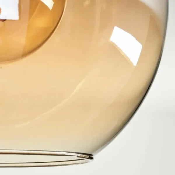 hofstein Plafonnier - Verre Koyoto Ambre, 4 lumières* Lampes En Verre