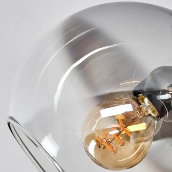hofstein Plafonnier - Verre Koyoto Clair, Fumé, 5 lumières* Lampes Modernes