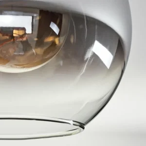 hofstein Plafonnier - Verre Koyoto Clair, Fumé, 4 lumières* Lampes Modernes