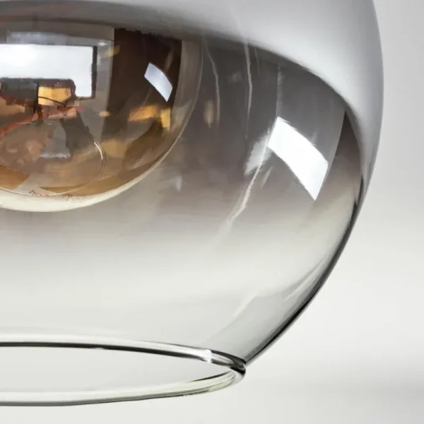 hofstein Plafonnier - Verre Koyoto Clair, Fumé, 4 lumières* Lampes Modernes