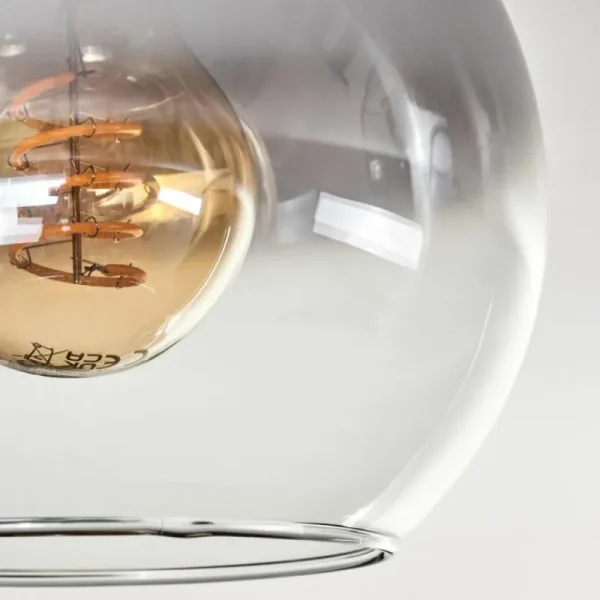 hofstein Plafonnier - Verre Koyoto Écru, Noir, 3 lumières* Lampes Modernes