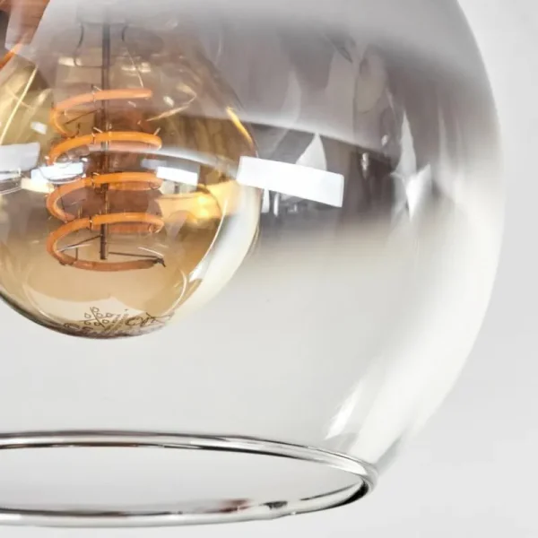 hofstein Plafonnier - Verre Koyoto Écru, Noir, 4 lumières* Lampes Modernes