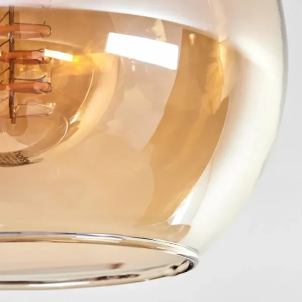 hofstein Plafonnier - Verre Koyoto Écru, Noir, 4 lumières* Lampes Modernes
