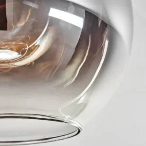 hofstein Plafonnier - Verre Koyoto Écru, Noir, 4 lumières* Lampes Modernes
