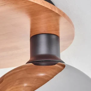 hofstein Plafonnier - Verre Koyoto Écru, Noir, 3 lumières* Lampes Modernes