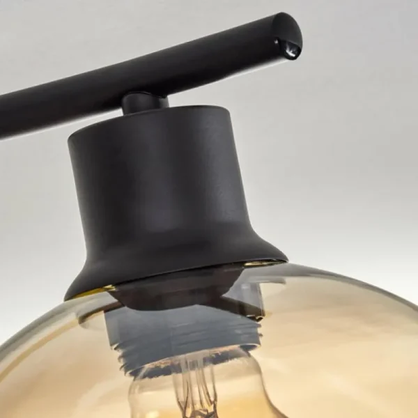 hofstein Plafonnier - Verre Koyoto Ambre, 4 lumières* Lampes En Verre