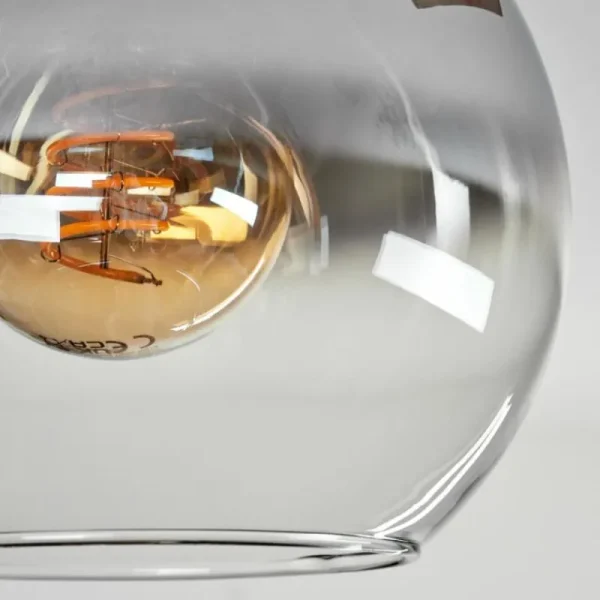 hofstein Plafonnier - Verre Montgomery Écru, Noir, 1 lumière* Lampes Modernes