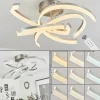 hofstein Plafonnier Vignats LED Nickel mat, 4 lumières, Télécommandes* Lampes Modernes