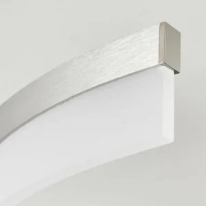 hofstein Plafonnier Vignats LED Nickel mat, 4 lumières, Télécommandes* Lampes Modernes