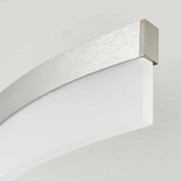hofstein Plafonnier Vignats LED Nickel mat, 4 lumières, Télécommandes* Lampes Modernes