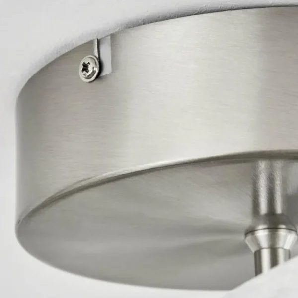 hofstein Plafonnier Vignats LED Nickel mat, 4 lumières, Télécommandes* Lampes Modernes