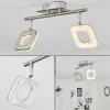 hofstein Plafonnier Villenauxe LED Chrome, Nickel mat, 2 lumières* Lampes Modernes