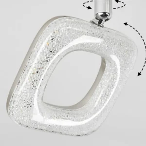 hofstein Plafonnier Villenauxe LED Chrome, Nickel mat, 2 lumières* Lampes Modernes