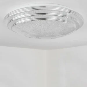 hofstein Plafonnier Villeveyrac LED Blanc, 1 lumière, Télécommandes* Lampes Modernes
