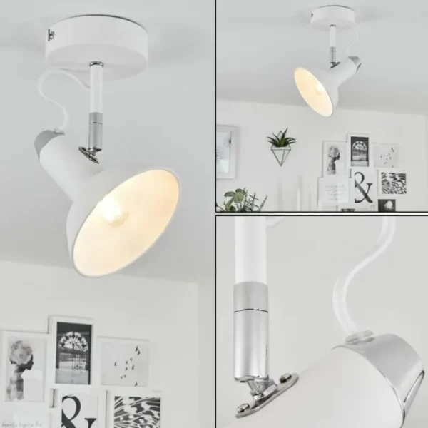 hofstein Plafonnier Vouzy Blanc, 1 lumière* Lampes Modernes