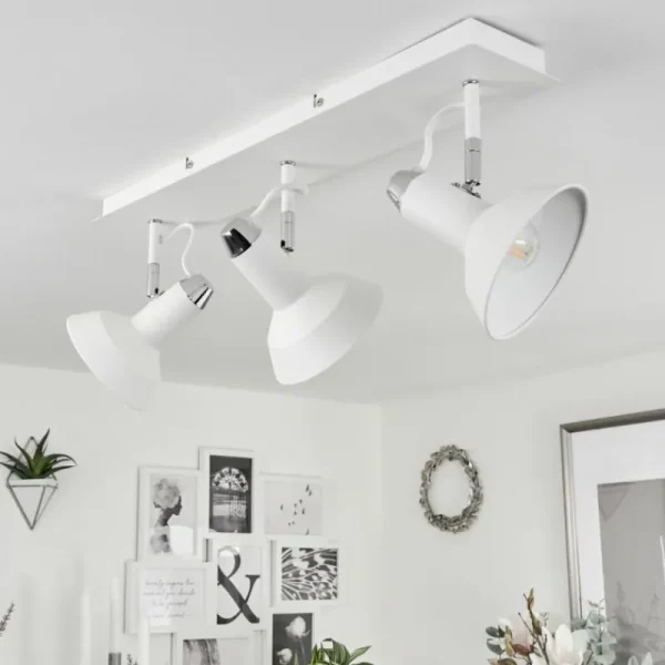 hofstein Plafonnier Vouzy Blanc, 3 lumières* Lampes Modernes