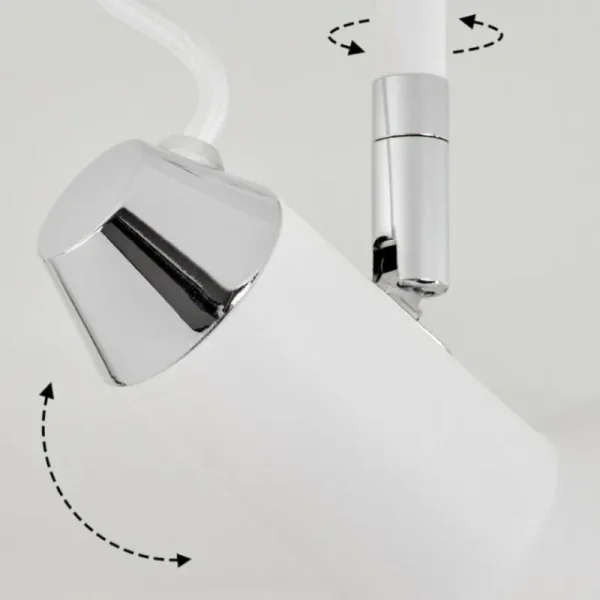 hofstein Plafonnier Vouzy Blanc, 3 lumières* Lampes Modernes
