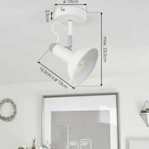 hofstein Plafonnier Vouzy Blanc, 1 lumière* Lampes Modernes