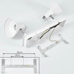hofstein Plafonnier Vouzy Blanc, 2 lumières* Lampes Modernes