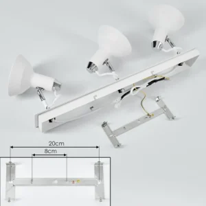 hofstein Plafonnier Vouzy Blanc, 3 lumières* Lampes Modernes