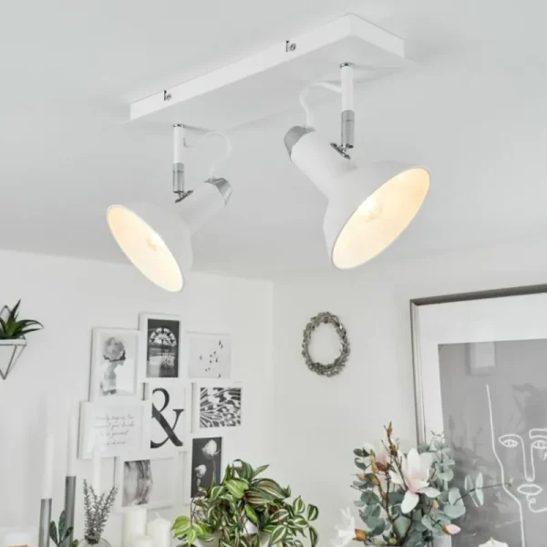 hofstein Plafonnier Vouzy Blanc, 2 lumières* Lampes Modernes