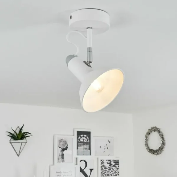 hofstein Plafonnier Vouzy Blanc, 1 lumière* Lampes Modernes