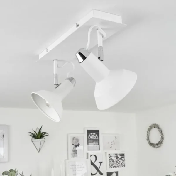 hofstein Plafonnier Vouzy Blanc, 2 lumières* Lampes Modernes