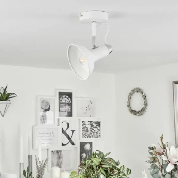 hofstein Plafonnier Vouzy Blanc, 1 lumière* Lampes Modernes