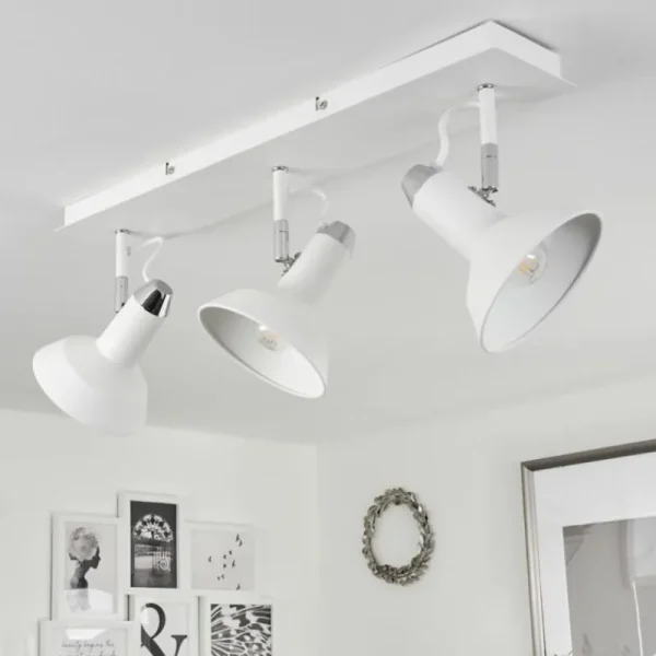 hofstein Plafonnier Vouzy Blanc, 3 lumières* Lampes Modernes