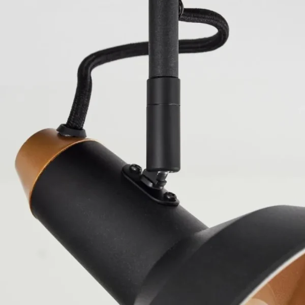 hofstein Plafonnier Vouzy Noir, 3 lumières* Lampes Modernes