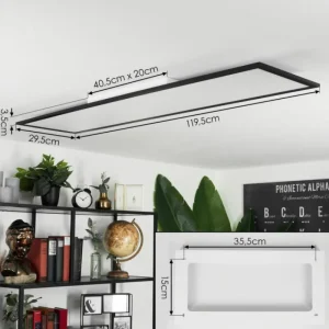hofstein Plafonnier Wilderswil LED Blanc, 1 lumière* Lampes Modernes