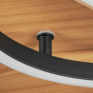 hofstein Plafonnier Abonakope LED Couleur bois, Écru, Noir, 2 lumières, Télécommandes, Changeur de couleurs* Lampes Modernes