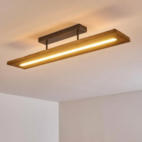 hofstein Plafonnier Adak LED Gris, 1 lumière* Lampes Modernes