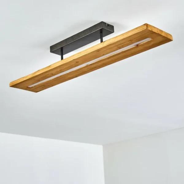 hofstein Plafonnier Adak LED Gris, 1 lumière* Lampes Modernes