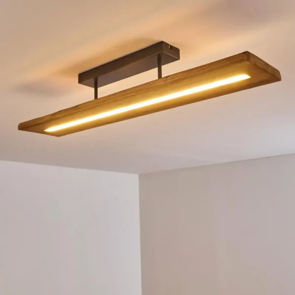 hofstein Plafonnier Adak LED Gris, 1 lumière* Lampes Modernes