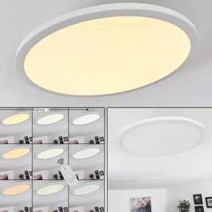 hofstein Plafonnier Ailik LED Blanc, 1 lumière, Télécommandes* Lampes Modernes