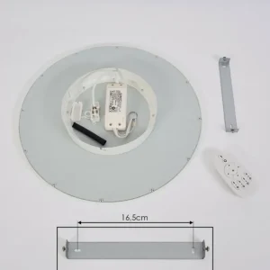 hofstein Plafonnier Ailik LED Blanc, 1 lumière, Télécommandes* Lampes Modernes